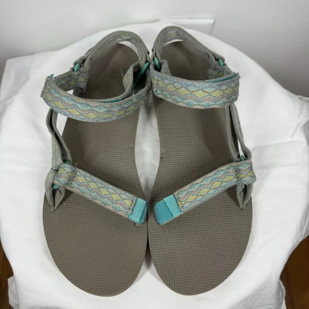 Teva Sandals Original Universal Sandal Women 11 Blue Gray Sanborn Casual Beach